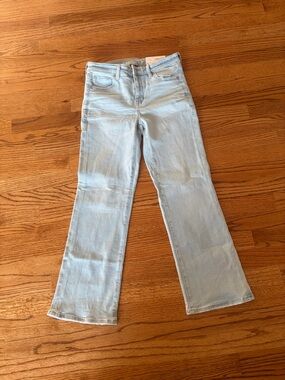 American Eagle Outfitters Light Blue Cropped Flare Jeans
